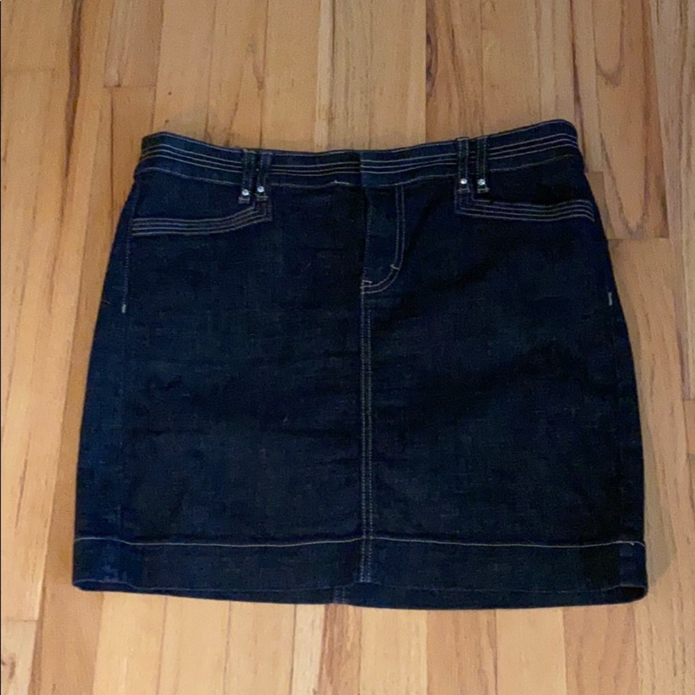 White House Black Market Mini Jean Skirt